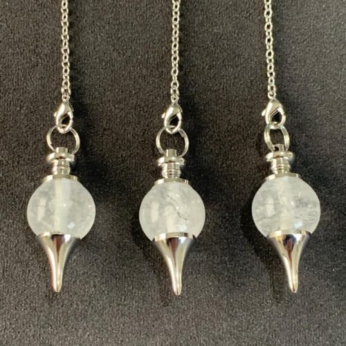 Pendule Sphère en Cristal de Roche