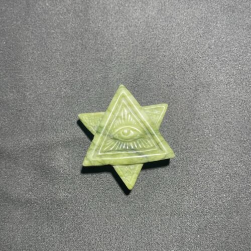 Œil d Horus en Jade Vert