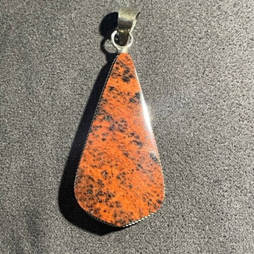 Pendentif en Obsidienne Acajou