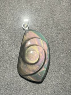 IMG_2615-scaled Caracol en Obsidienne Œil Céleste du Mexique et Fil d Argent