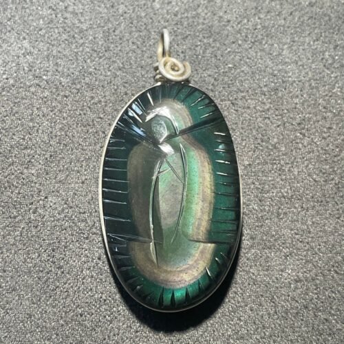 Pendentif Guadalupe en Obsidienne Œil Céleste