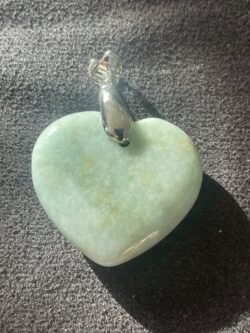 Coeur en Jade vert