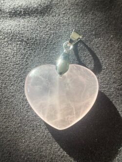 Coeur en Quartz Rose