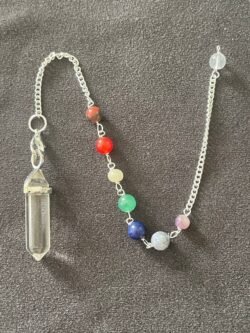 Pendule Double Pointe en Cristal de Roche