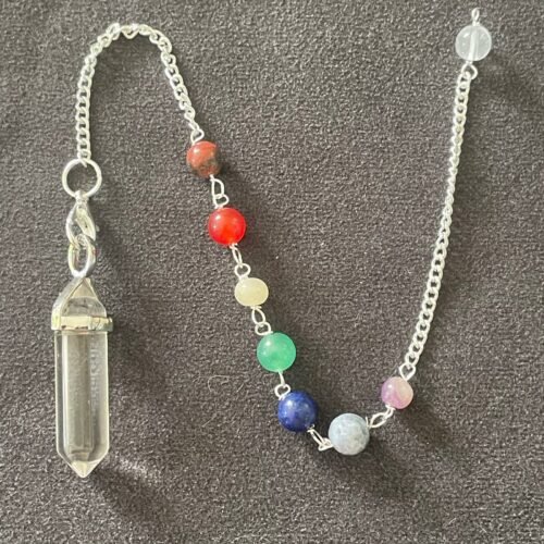 Pendule Double Pointe en Cristal de Roche