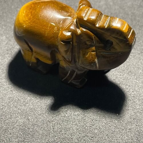 Éléphant en Œil de Tigre