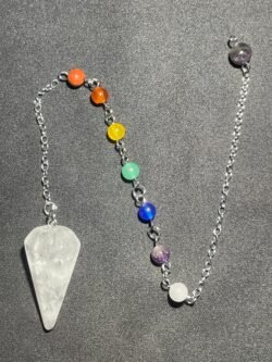 Pendule Pointe à Faces en Cristal de Roche