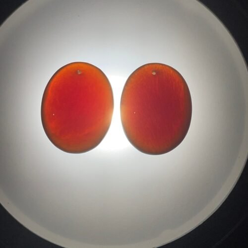 Paire d Ambre Rouge
