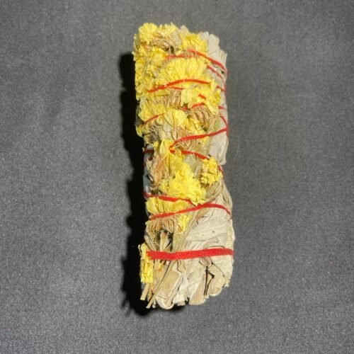 Bâton de Sauge Blanche et Fleurs jaunes