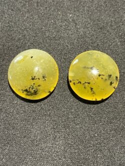 Opale Jaune Dentritique en Paire