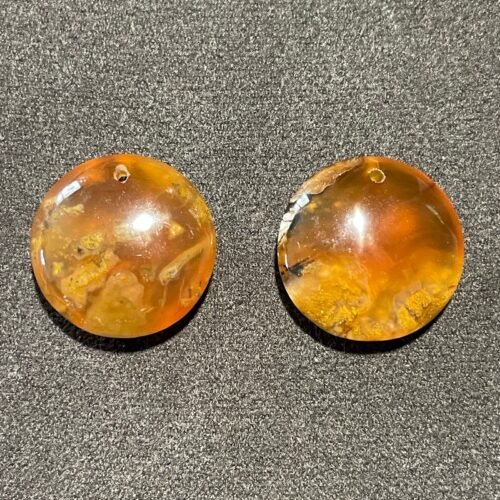 Cornaline Rouge en Paire