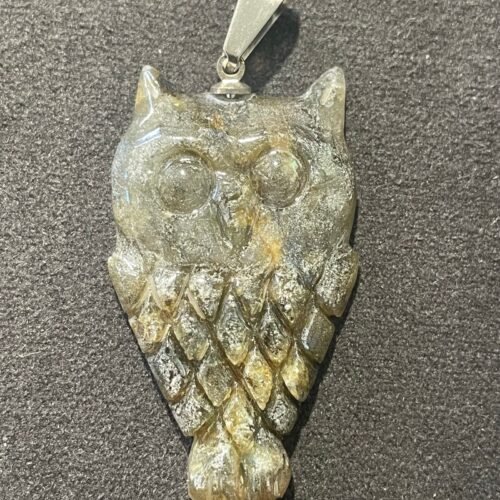 Hibou en Labradorite