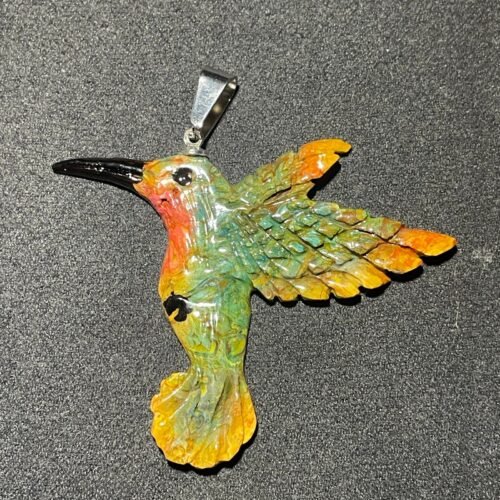 Colibri en Racine de Palmier teinté