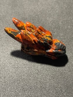 Tête de Dragon en 3D en Agate Mousse