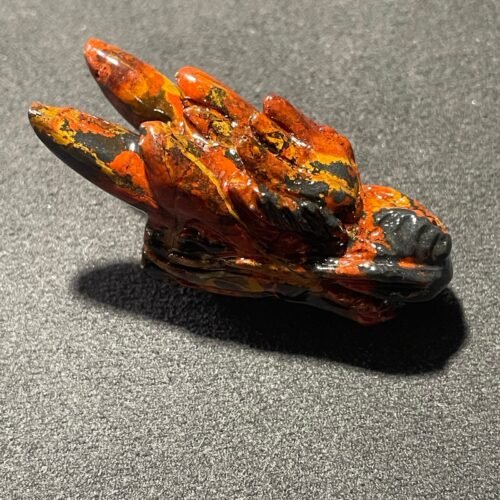 Tête de Dragon en 3D en Agate Mousse