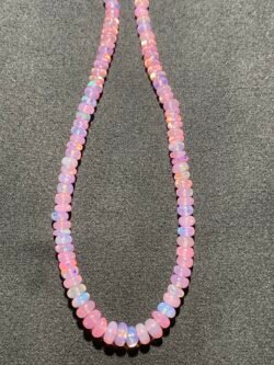 Fil de Perles d Opale Rose