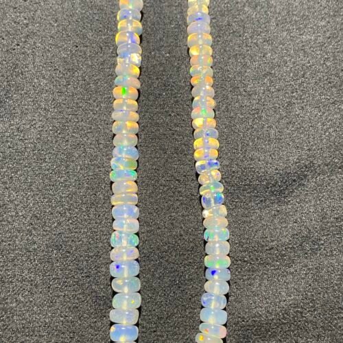 Fil de Perles d Opale Translucide