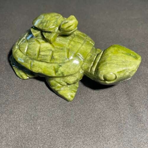 Tortue en Jade Vert