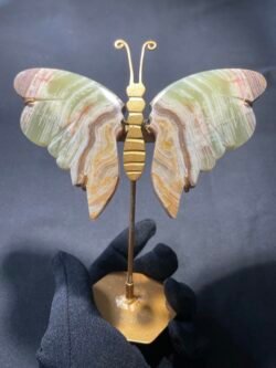 Papillon en Onyx Vert