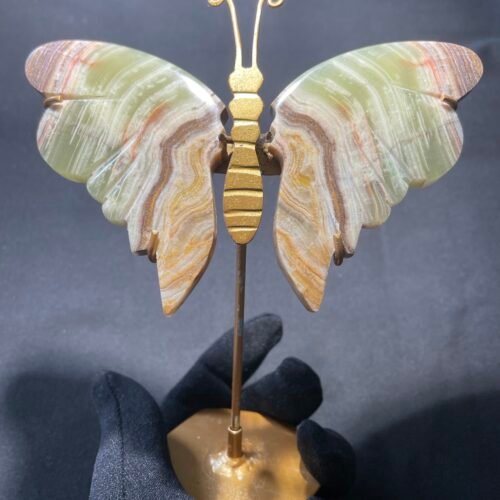 Papillon en Onyx Vert