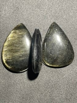 Obsidienne Doré Rainurée