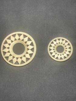 Support pour Sphère en Bois Plat