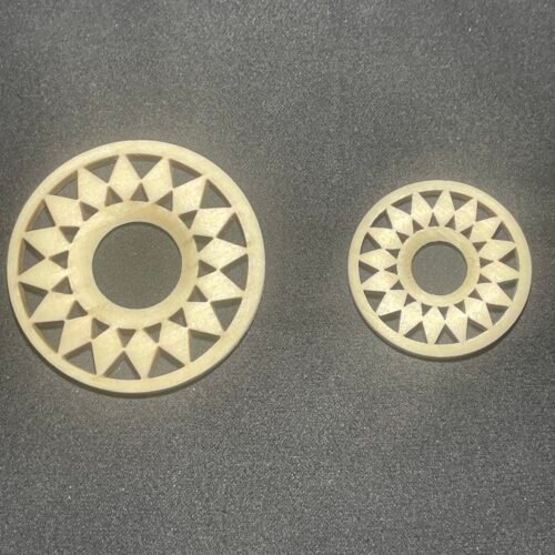 Support pour Sphère en Bois Plat