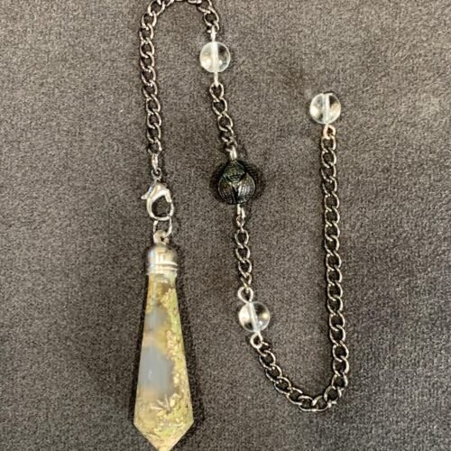 Pendule Agate Mousse Naturelle