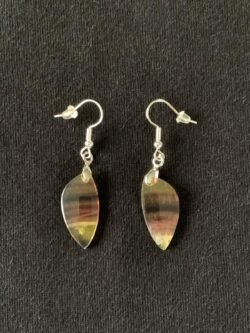 Boucles d Oreilles en Fluorite