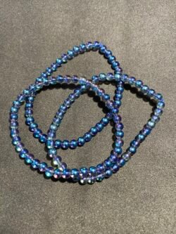 Perle 4 mm Aqua Aura du Brésil
