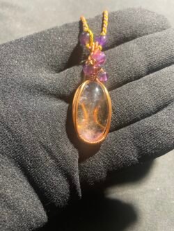 Amétrine au Fil de Cuivre