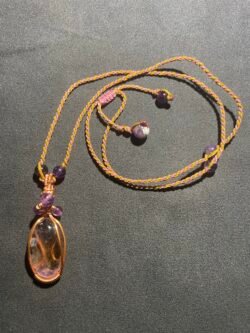 Amétrine au Fil de Cuivre