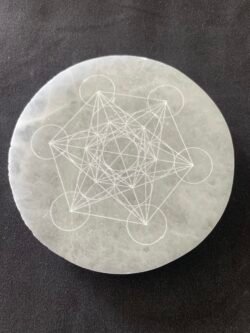 IMG_5637 Plaque Circulaire de Sélénite avec Métatron
