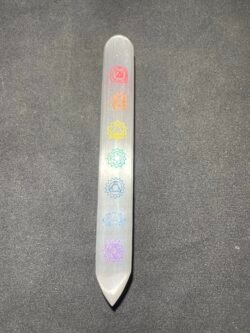 Baguette de Sélénite 7 Chakras