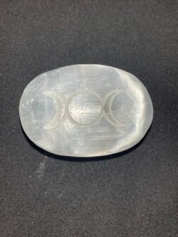 Galet Plat Wicca en Sélénite