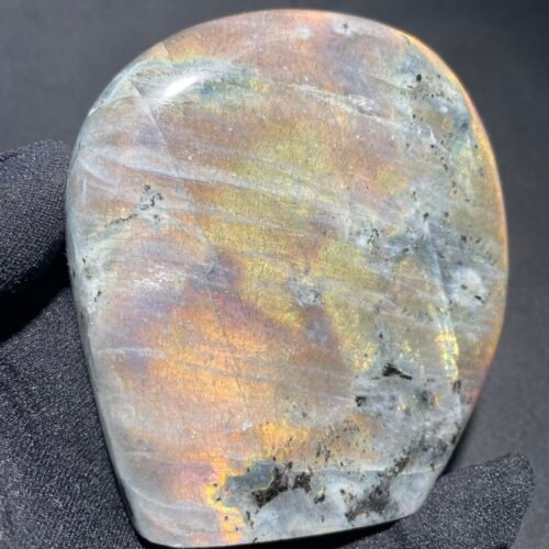 Forme Libre en Labradorite Pourpre Orange