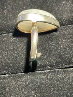 Bague Argent en Labradorite Blanche