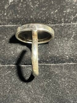 Bague Argent en Obsidienne Œil Céleste