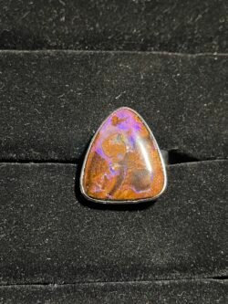 Bague Titane en Opale Bulder