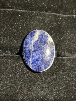 Bague Titane en Sodalite