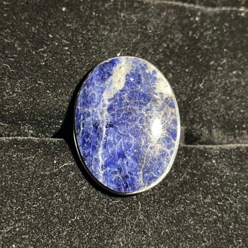 Bague Titane en Sodalite