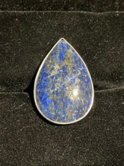 Bague Titane en Lapis Lazuli