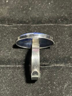Bague Titane en Lapis Lazuli