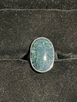 Bague Titane en Agate Raisin