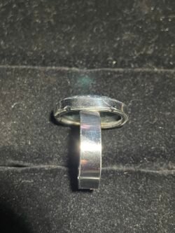 Bague Titane en Agate Raisin