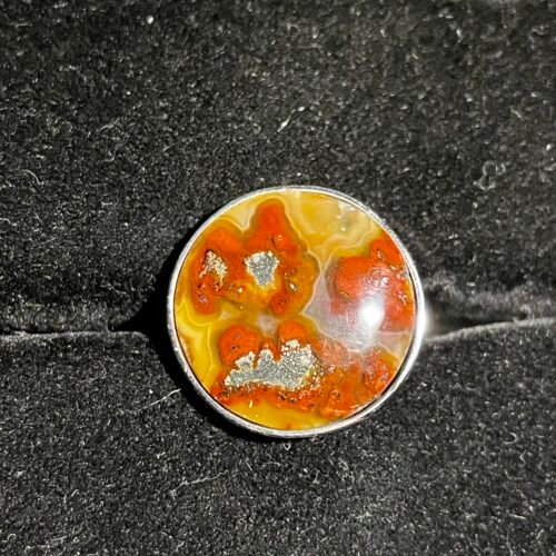 Bague Titane en Agate Mousse