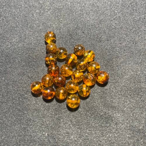 Perle 6 mm Ambre Miel de la Baltique
