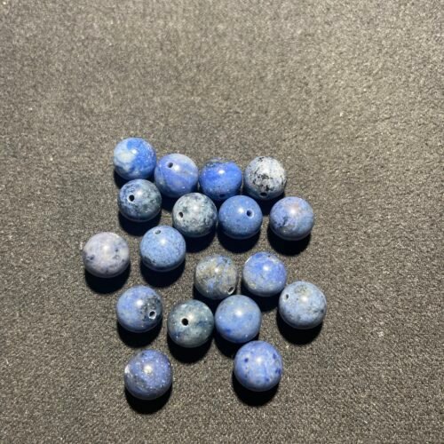 Perle 8 mm Dumortiérite d Afrique du Sud