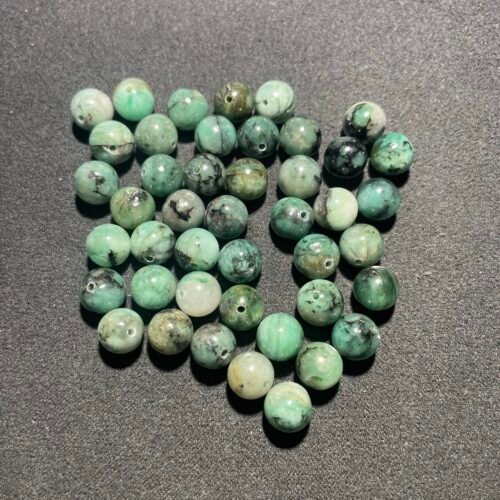 Perle 8 mm Émeraude du Brésil