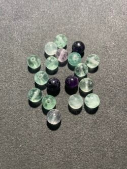 Perle 8 mm Fluorite Multicolore du Brésil